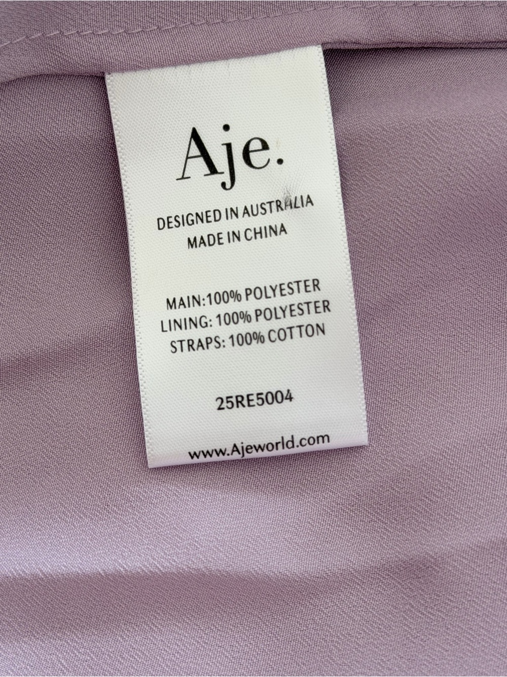 AJE Pandorea Layered Maxi Lilac Dress Size 6 Medium - Picture 15 of 17